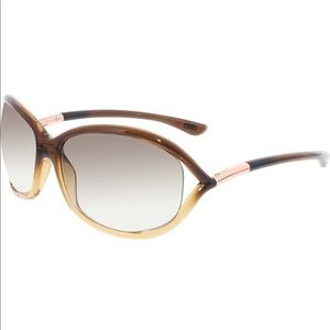 Tom Ford Oval gradient tan Jennifer sunglasses